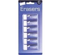 Just Stationery Eraser - White (Pack of 6) X 3