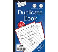 Just stationery Full Size Duplicate Book Notebook, 128 x 200mm, 4023/48