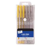 Just stationery Gel Ink Pen - Silver/Gold (Set of 6), 1224