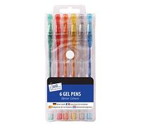 Just stationery Glitter Gel Ink Pen (Pack of 6) 1223
