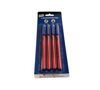 Just Stationery Handwriting Pen (Pack Of 4) Black/red (One Size)