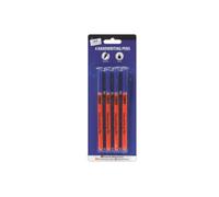 Just Stationery Handwriting Pen (Pack Of 4) Blue/orange (One Size)