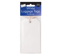 Just stationery Luggage Label - White (Pack of 20)