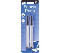 Just stationery Permanent Fabric Marker Pen (Pack of 2),black