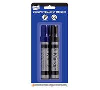 Just stationery Permanent Markers, red and Black, 15 x 2.4cm, 1152
