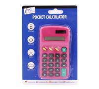 Just Stationery Pocket Calculator in Pink Just Stationery Pink
