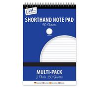 Just Stationery Shorthand Notebook 3 Pads , 150 Sheets