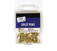 Just stationery Split Pins 50x20mm, Metal, Golden/Brass Colour, 20mm