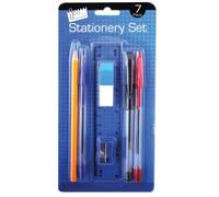 Pack of 12 Tallon 7 Piece Stationery Set School Equipment Essentials