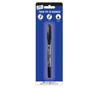 Just stationery Twin Tip CD/DVD Marker Pen 1005, Black