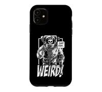 Just Stay Weird Dead Goth Skull Astronaut Cartoon Case for iPhone 11