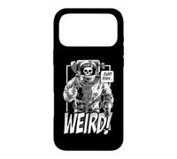 Just Stay Weird Dead Goth Skull Astronaut Cartoon Case for iPhone 17 Pro Max