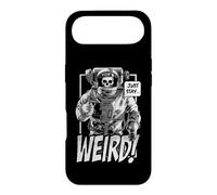 Just Stay Weird Dead Goth Skull Astronaut Cartoon Case for iPhone Air