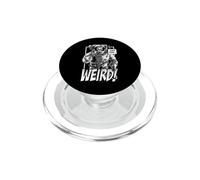 Just Stay Weird Dead Goth Skull Astronaut Cartoon PopSockets PopGrip for MagSafe