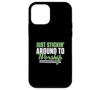 Just Stickin' Around To Worship A Christian Worship Drummer Case for iPhone 12 mini