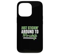 Just Stickin' Around To Worship A Christian Worship Drummer Case for iPhone 13 Pro