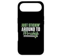 Just Stickin' Around To Worship A Christian Worship Drummer Case for iPhone Air