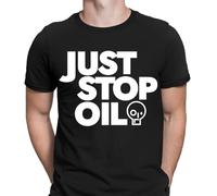 Just Stop Oil Anti Environment Protest Save Earth Activist Green Mens Tshirt#VR6 Black S