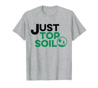 Just Stop Oil Environmental Climate Change Just Top Soil T-Shirt, Men, Heather Grey, Small