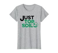 Just Stop Oil Environmental Climate Change Just Top Soil T-Shirt, Women, Heather Grey, Small