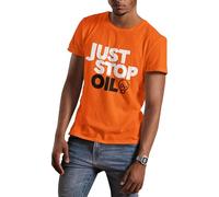 just Stop Oil t Shirt Orange Tshirt Save The Earth Funny Meme Retro ECO Friendly Protest Unisex tee