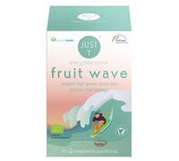 JUST T Fruit Wave Premium Pyramid Tea Bag (20 pcs) | Organic Green Tea - Combined with Papaya & Passion Fruit | Biodegradable Premium Organic Tea Bags - Organic High-Grown Leaf Tea for All Tea Lovers