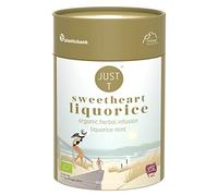 JUST T Sweetheart Liquorice Loser Tee, 80g | Bio Kräutertee - Angereichert mit Süßholz und Minze | Bio Loser Tee - Biologisch Hochland-Tee im Nachhaltigen Vorratsdose für alle Teeliebhaber