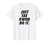 JUST Taekwondo IT Value Graphic T-Shirt, Men, White, S
