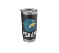 Just Take Me Anywhere Travel, Vacation Stainless Steel Insulated Tumbler