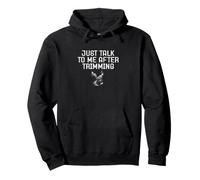Just Talk To Me After Trimming A Wheel Throwing Pottery Fan Pullover Hoodie