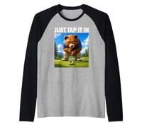 Just Tap It in Golfer Golf Lover Golfing Shirt Raglan Baseball Tee