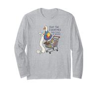 Just The Essentials Goose Bacon Shopping List Long Sleeve T-Shirt