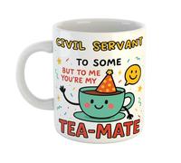 Just The Shirt Civil Servant to Some But to Me Tea-Mate Funny Ceramic Mug Gift for Work Colleagues, Retirement, Birthdays, or Office Humour