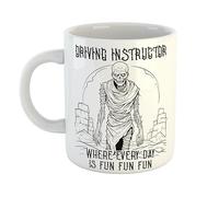 Just The Shirt Driving Instructor Where Every Day is Fun Mug Miserable Zombie Gift for Moody Office, 11 oz Ceramic Mug