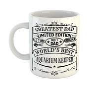 Just The Shirt Greatest Dad World's Best Aquarium Keeper Limited Edition No 1 Dad Vintage Style Print Mug