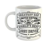 Just The Shirt Greatest Dad World's Best Lorry Driver Limited Edition No 1 Dad Vintage Style Print Mug