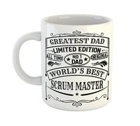 Just The Shirt Greatest Dad World's Best Scrum Master Limited Edition No 1 Dad Vintage Style Print Mug