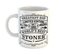 Just The Shirt Greatest Dad World's Best Stoner Limited Edition No 1 Dad Vintage Style Print Mug