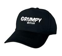Just The Shirt Grumpy Butler Black Hand Printed Baseball Cap