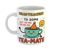 Just The Shirt Headteacher to Some But to Me Tea-Mate Funny Coffee Mug Gift for Office Desk, Home or Workplace, Present for Birthdays or Retirement