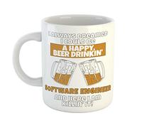 Just The Shirt I Always Dreamed I Could Be A Happy Beer Drinking Software Engineer and Here I Am Killin It Printed Mug