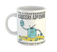 Just The Shirt I'm A Professional Careers Advisor Ai Robots Cant Do That Mug with Broken Robot Gift for Professionals, 11 oz Ceramic Mug
