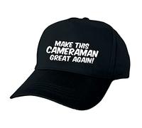 Just The Shirt Make This Cameraman Great Again Funny Hand Printed Black Baseball Cap