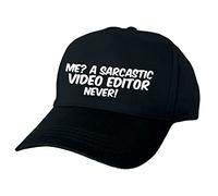 Just The Shirt Me? A Sarcastic Video Editor Never Hand Printed Black Baseball Cap