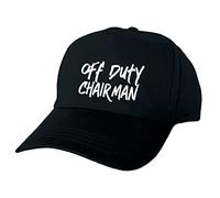 Just The Shirt Off Duty Chairman Hand Printed Black Baseball Cap