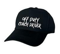 Just The Shirt Off Duty Coach Driver Hand Printed Black Baseball Cap