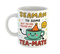 Just The Shirt Seaman to Some But to Me Tea-Mate Funny Coffee Mug Gift for Office Desk, Home or Workplace, Present for Birthdays or Retirement
