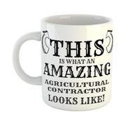 Just The Shirt This is What an Amazing Agricultural Contractor Looks Like Mug, Stocking Filler Gift, 11 oz Ceramic Mug