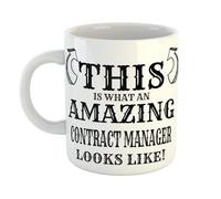 Just The Shirt This is What an Amazing Contract Manager Looks Like Mug, Stocking Filler Gift, 11 oz Ceramic Mug