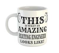 Just The Shirt This is What an Amazing Heating Engineer Looks Like Mug, Stocking Filler Gift, 11 oz Ceramic Mug